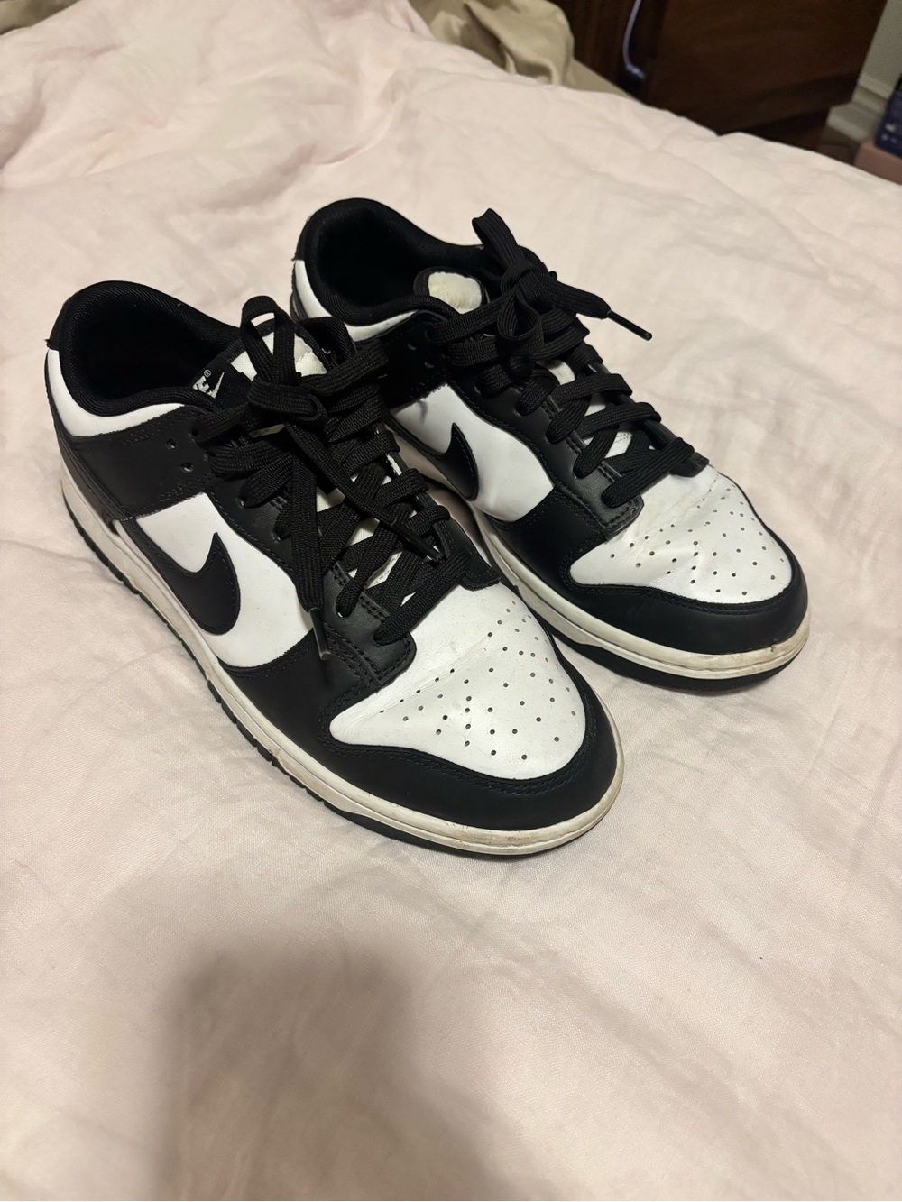 Nike Men’s dunk Black and White Low-Top Sneakers